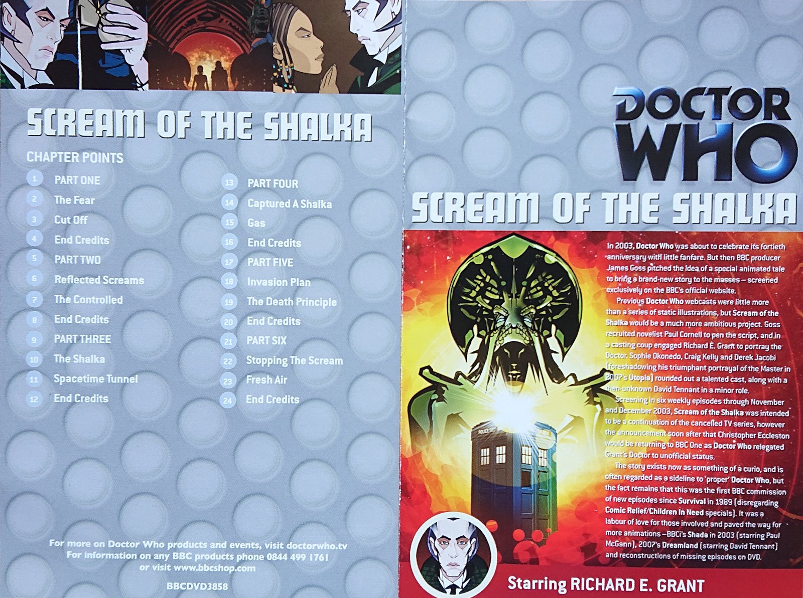 Middle of cover of BBCDVD 3858